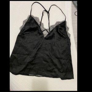 Black Victorias Secret satin cami set PJs